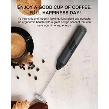 COKUNST Battery Powered Milk Frother for Quality Drinks