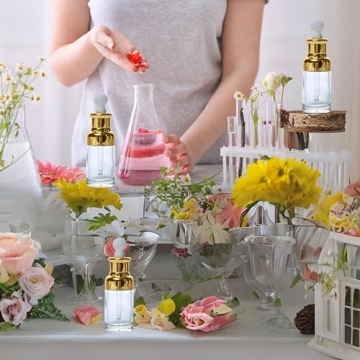 Luxury 1 oz Glass Dropper Bottles for Essential Oils & More