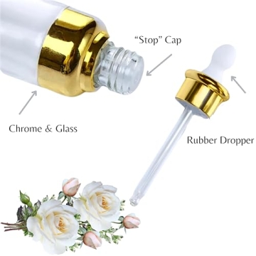 Luxury 1 oz Glass Dropper Bottles for Essential Oils & More