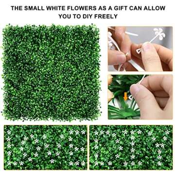 Max-officoo Boxwood Hedge Panels for Indoor Outdoor Privacy