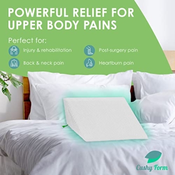 Cushy Form Wedge Pillow for Elevation and Support