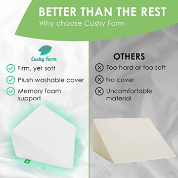 Cushy Form Wedge Pillow for Elevation and Support