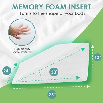 Cushy Form Wedge Pillow for Elevation and Support