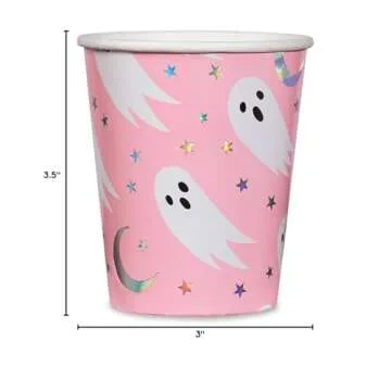 Daydream Society Spooked Ghost Halloween Paper Party Cups, Pack of 8