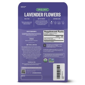 FGO Organic Dried Lavender Flowers - Culinary & Relaxation Essential