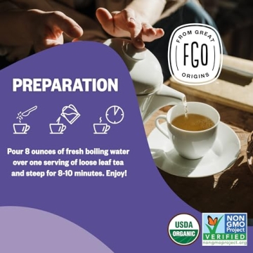 FGO Organic Dried Lavender Flowers - Culinary & Relaxation Essential