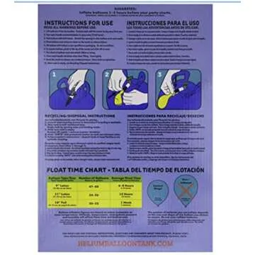 Unique Helium Ballon Tank Kit For Birthday Party, Includes 50 Balloons & Ribbons