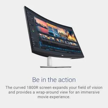 Dell 32" Curved 4K UHD Monitor - Immersive Visuals