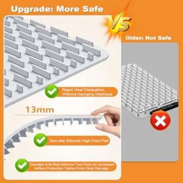 MOKasi Warming Mat for Food: Hot Plates for Countertop Silicone Food Warmer Tray Buffet Party Temp Adjustable Office Portable Car Keep Warm Flameless Heating Pad Dishes Kitchen Gifts for Men - Gray