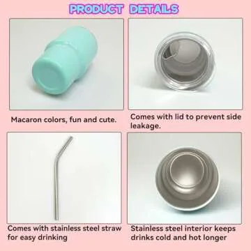 Mini Tumbler Shot Glass Set with Straw - Perfect for Parties