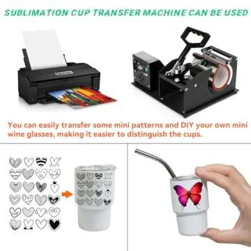 Mini Tumbler Shot Glass Set with Straw - Perfect for Parties