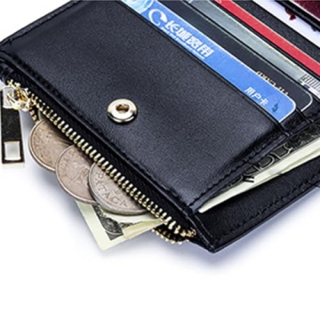 Leheybia Leather Woven Wallet for All Card Needs