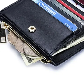 Leheybia Leather Woven Wallet for All Card Needs