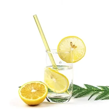 Reusable Eco-Friendly Glass Straws for All Beverages