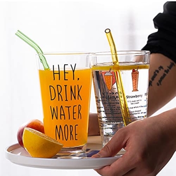 Reusable Eco-Friendly Glass Straws for All Beverages