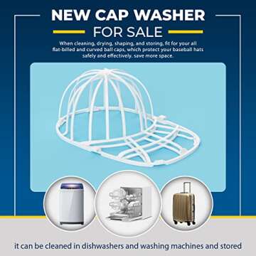 Hat Washer Cage For Baseball Caps - 4 Pack