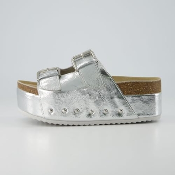 Buy CUSHIONAIRE Women's Guru Genuine Leather Platform Sandals