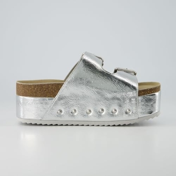 Buy CUSHIONAIRE Women's Guru Genuine Leather Platform Sandals