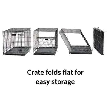 MidWest Homes for Pets iCrate Dog Crate Starter Kit | 48-Inch Dog Crate Kit Ideal for XL Dog Breesd (weighing 90 - 110 Pounds) || Includes Dog Crate, Pet Bed, 2 Dog Bowls & Dog Crate Cover