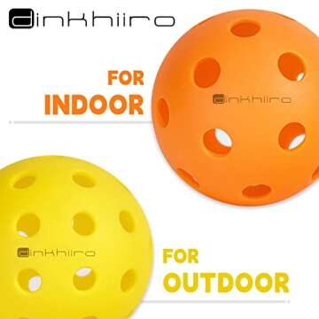 Dinkhiiro Outdoor Pickleball Set - Quality Balls for All