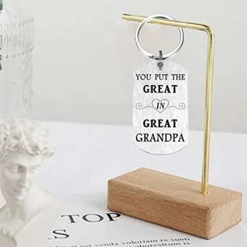 Best Great Grandpa Ever Keychain - Thoughtful Gift Idea