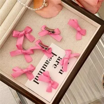 50Pcs Colorful Hair Bows for Women and Girls - Chic Clips