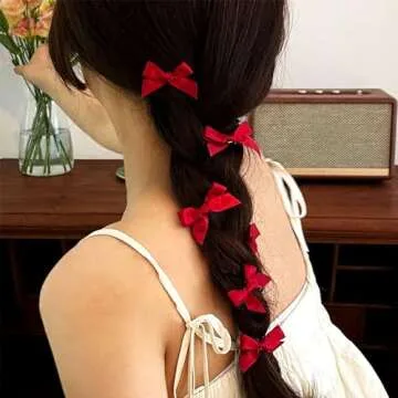 50Pcs Colorful Hair Bows for Women and Girls - Chic Clips