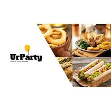 URPARTY Brown Disposable Paper Food Trays - 50 Pack