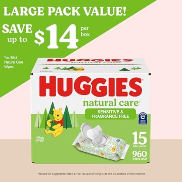 Huggies Natural Care Sensitive Baby Wipes for Kids and More