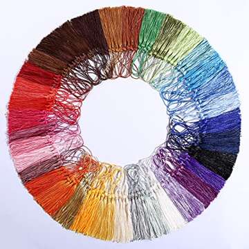 144 Pcs Bookmark Tassels for Crafts - Keychain & Graduation Decor