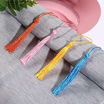144 Pcs Bookmark Tassels - Mini Craft Tassels for DIY