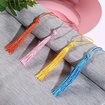 144 Pcs Bookmark Tassels - Mini Craft Tassels for DIY