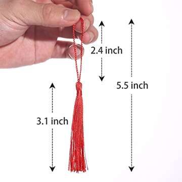 144 Pcs Bookmark Tassels - Mini Craft Tassels for DIY