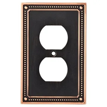 Franklin Brass Classic Beaded Outlet Covers – Elegant Bronze Wall Plates