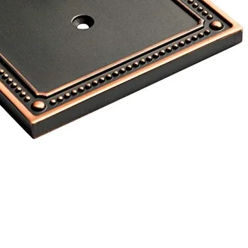 Franklin Brass Classic Beaded Wall Plates in Venetian Bronze