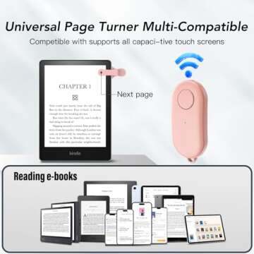 Remote Control Page Turner for Kindle and Tablets