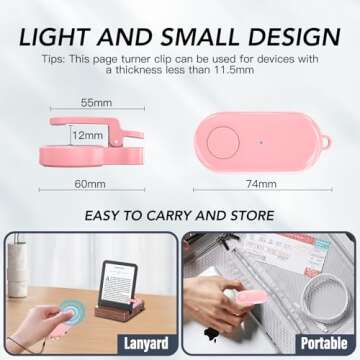 Remote Control Page Turner for Kindle and Tablets