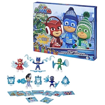 PJ Masks Advent Calendar - 24 Daily Surprise Toys, Action Figures & Accessories for Kids