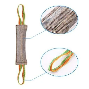 GrayCell Dog Training Canvas Toy, Durable Bite Tug of War Interactive Play Toy for Medium Large Dogs