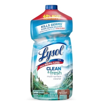 Lysol Multi-Surface Cleaner, Sanitizing and Disinfecting Pour, to Clean and Deodorize, Cool Adironda...