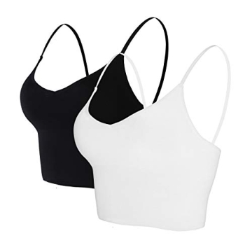 Seamless Sports Bra for Women with Removable Pads and Adjustable Straps