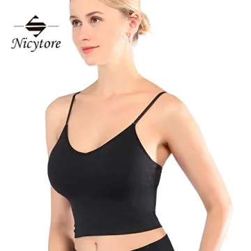 Seamless Sports Bra for Women with Removable Pads and Adjustable Straps
