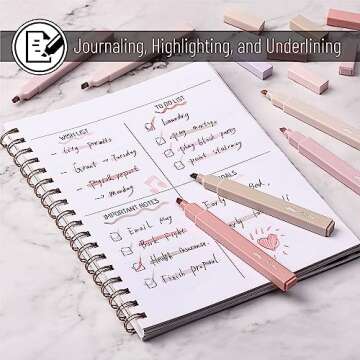 Mr. Pen- Aesthetic Highlighters, 6 pcs, Chisel Tip, Vintage Colors, No Bleed Bible Highlighter Pastel, Highlighters Assorted Colors, Pastel Highlighter Set, Cute Highlighters