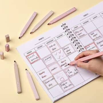 Mr. Pen- Aesthetic Highlighters, 6 pcs, Chisel Tip, Vintage Colors, No Bleed Bible Highlighter Pastel, Highlighters Assorted Colors, Pastel Highlighter Set, Cute Highlighters