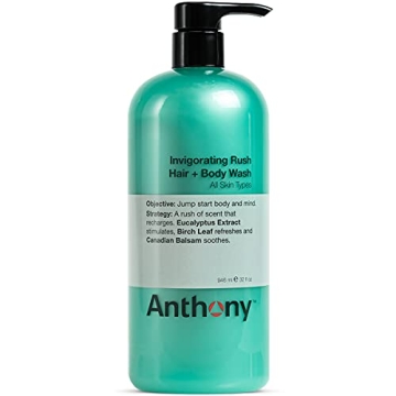 Anthony Mens Body Wash & Shampoo with Pine Wood Scent