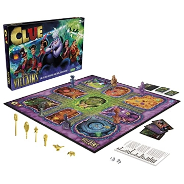 Exciting Hasbro Clue Disney Villains Board Game for Ages 8+
