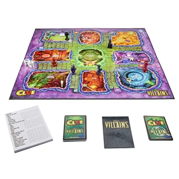 Exciting Hasbro Clue Disney Villains Board Game for Ages 8+