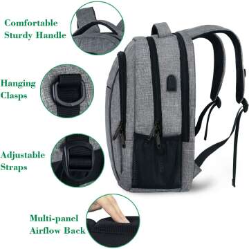 Stylish USB Laptop Backpack for Everyday Use