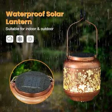 Stylish Solar Lantern for Mother's Day & Garden Decor
