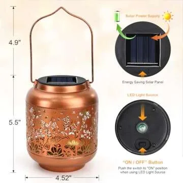 Stylish Solar Lantern for Mother's Day & Garden Decor